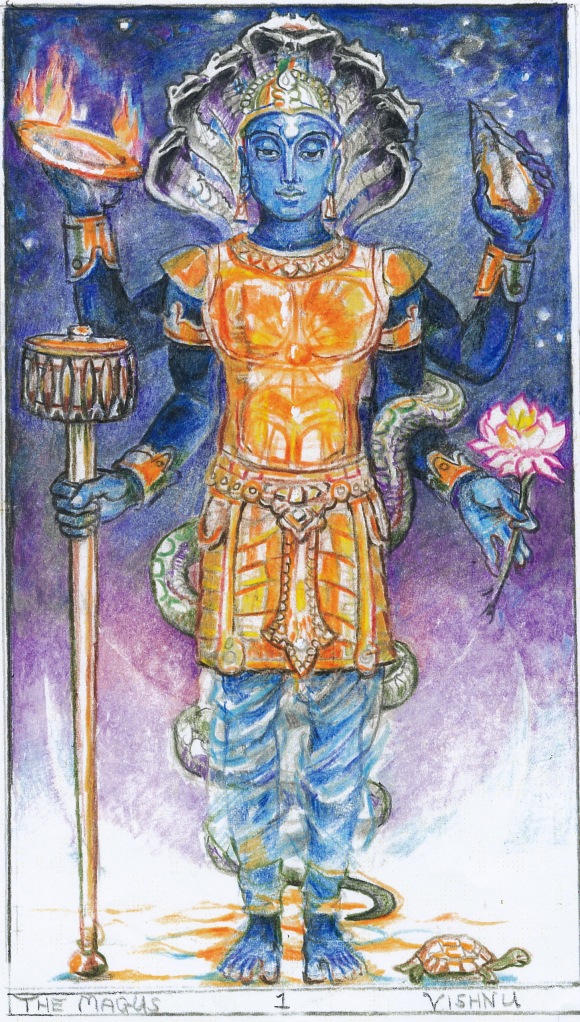 Sacred India Tarot Vishnu Magus