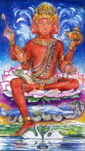 Sacred India Tarot 4 - Brahma, The Emperor