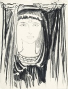 priestess of black isis sketch 2002