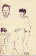 87 pestalozz sketches - Mr Ngwang and boys