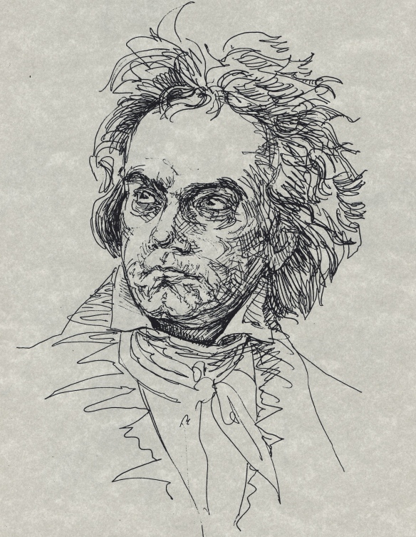 Beethoven after the painting by F.Schimon