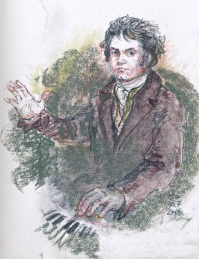 Beethoven, after the Joseph Mahler portrait