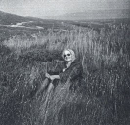 My grandmother in the grass - Easter Ross, Scotland